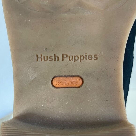 Hush Puppies Bailey Women's Chukka Ankle Boots Black Suede Size 11 Lace Up - Picture 8 of 9